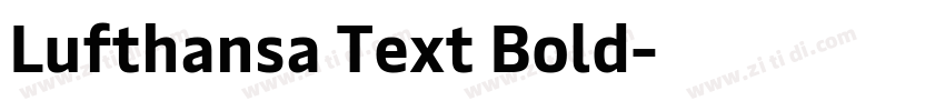 Lufthansa Text Bold字体转换